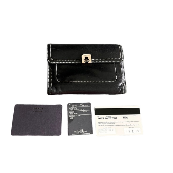 Prada Black Twistlock Wallet - Picture 12 of 14